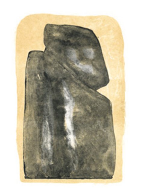 Abbldung: Versteinerter Gott Litho